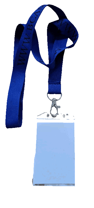 Porte-badge 'bleu'